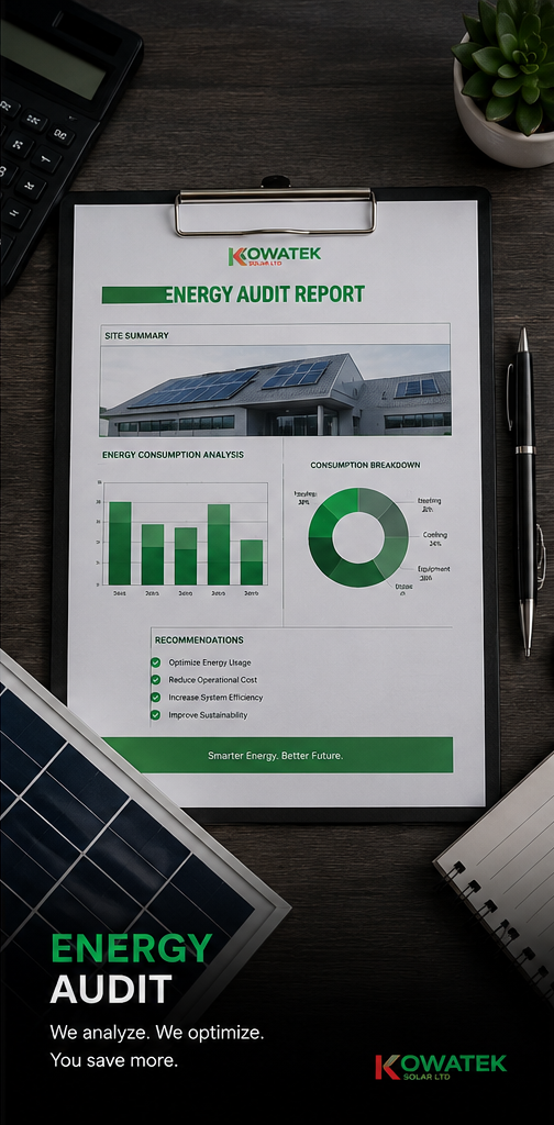 Kowatek Solar LTD multi-day energy load diagnostic check and auditing